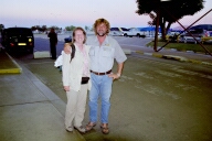 Abschied am Flughafen