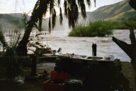 K�che direkt an den Wasserf�llen