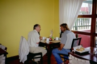 Fr�hst�ck im Drifters Inn