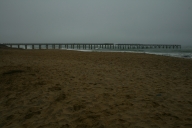 Jetty im Nebel