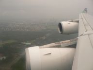 Landeanflug �ber Frankfurt